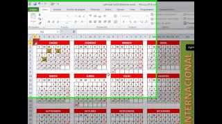 Plantilla Calendario Excel 2014 Agenda Administrador y escanear desde Excel [upl. by Kath]