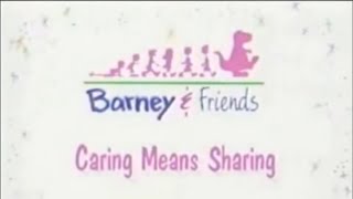 Barney amp Friends S1E09 Caring Means Sharing 1992 VHS HQ [upl. by Nwahsid]