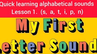 jolly phonics sound phase 1 very easy for kids learning must watch this video [upl. by Larina]