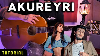 Tutorial quotAkureyriquot de Sebastián Yatra Aitana en Guitarra PDF GRATIS [upl. by Hibben]