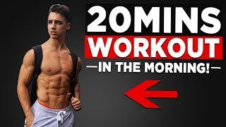 20 MIN MORNING WORKOUT NO EQUIPMENT BODYWEIGHT WORKOUT [upl. by Downall]