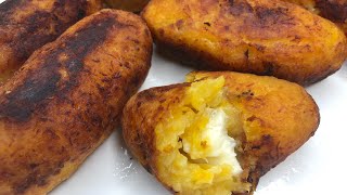 PLÁTANOS MADUROS RELLENOS DE QUESO FRESCO [upl. by Dinin157]