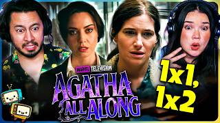 AGATHA ALL ALONG 1x1 amp 1x2 Reaction  Marvel  Kathryn Hahn  Aubrey Plaza [upl. by Figge36]