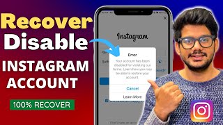 Instagram Account Disabled how to get back  How to Recover Disabled Instagram Account Reactivate [upl. by Etterb894]