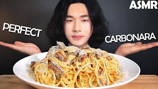 ASMR PERFECT CARBONARA MUKBANG amp COOKING EATING SOUNDS [upl. by Asa755]