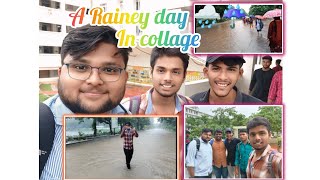 A Rainey day🌧️ in collagefull of joy in rain ☔teluguvlogs vignan subscribe [upl. by Emsoc]