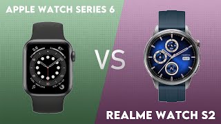 Apple Watch Series 6 vs Realme Watch S2 Comparison [upl. by Garvey]