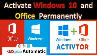 How to activate windows 10 and Office with Kmspico in Urdu l Hindi [upl. by Antonino]