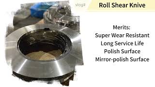 Circular slitting knife for processing steel coils line [upl. by Lacim]