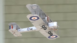 Vickers Vimy British Heavy Bomber  Graham Smith  BMFA Indoor Scale Nationals 2023 [upl. by Anuait]