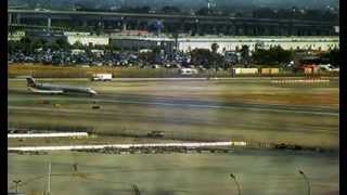 LAX Los Angeles Airport Departures on Runway 25R via webcam [upl. by Lukas]