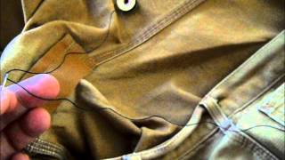 Carhartt repair TIMS SEWING VIDEO [upl. by Yelrahs]