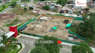 CONDOMINIO LAS PALMERAS  Avance de obra  070224  Drone Piura [upl. by Legna]