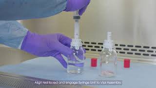 Reconstituting Lyophilized Powder Using a Diluent Vial [upl. by Ellatsyrc323]