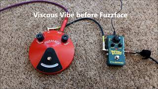 Vibe and Fuzzface  Pedal Order Testing [upl. by Derreg]