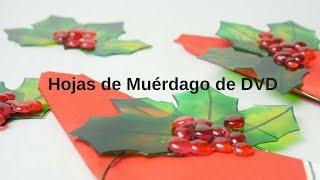 🧡 SERVILLETERO Ramilletes de Muérdagos🎄realizados con DVD´s 📀 [upl. by Tyika784]