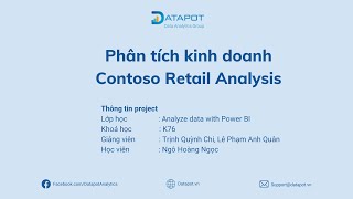 Phân tích Kinh doanh Contoso Retail Học viên Ngô Hoàng Ngọc [upl. by Nuhsal]