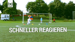 ⚽ FußballTorschussübung für Kinder  FarbenWettschießen  Fußballtraining [upl. by Laehctim409]