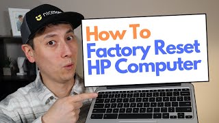 How To Factory Reset HP Computer  Restore To Factory Settings Windows 11 [upl. by Leighland]