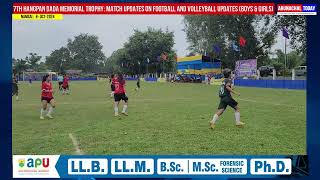 7TH HANGPAN DADA MEMORIAL TROPHY MATCH UPDATES ON FOOTBALL amp VOLLEYBALL BOYS amp GIRLS [upl. by Arnold]