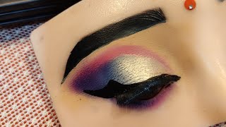 blue bridal eye makeup tutorial step by step mayurigophan [upl. by Nahgrom843]