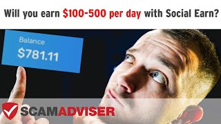 Real Social Earn reviews that show if its scam or legit Will you make 500 with Socialearnco [upl. by Garlen230]