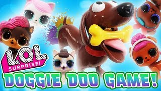 LOL Surprise Dolls Doggie Doo Game Unboxing With Queen Bee LOL Pets Miss Puppy amp Dollmatian [upl. by Ahsiuqel252]