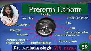 59 Preterm LabourPremature Labour । समय पूर्व प्रसव । प्रसूति तंत्र । डॉ अर्चना सिंह [upl. by Colville]