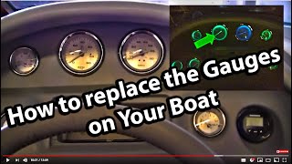 How to Replace the Gauges in your boat [upl. by Amery]