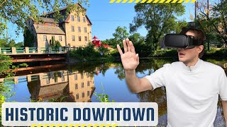 Cedarburg Wisconsin  Virtual Reality Tour Strolling Through the Charming Downtown Streets [upl. by Lemon684]