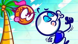 quotGoing Coco Nutsquot Pencilmates Noggin Goes BONK  Pencilmation Cartoons [upl. by Alard235]