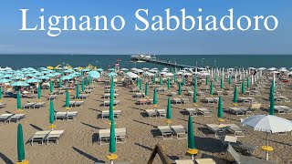 Lignano Sabbiadoro Italy Cycling from Pineta to Belvedere Terraza Mare [upl. by Walsh156]