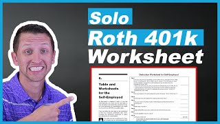 Solo Roth 401k contribution calculation for small business owner step by step FULL WALKTHROUGH [upl. by Secunda]