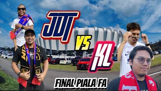 Vlog  JDT vs KL Piala FA final  Stadium Sultan Ibrahim [upl. by Gnahk]