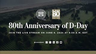 80th Anniversary of DDay at Normandy American Cemetery [upl. by Alleuol]