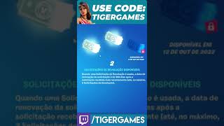 TICKET DE DEVOLUÇÃO GRÁTIS  Fortnite [upl. by Eedolem]