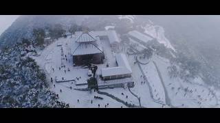 Chandragiri Snow Fall 2019  Drone Footage of Chandragiri Hill Thankot by Nishant amp Karmesh [upl. by Nylesoy]