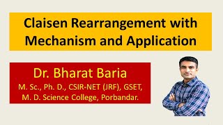 Claisen Rearrangement with mechanism and application [upl. by Largent]