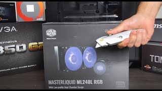 How to Install Cooler Master MasterLiquid ML240L on AM4 Socket [upl. by Sewoll537]