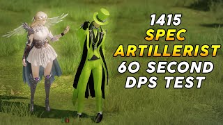 Lost Ark 1415 Barrage Artillerist 1 min DPS Test [upl. by Ereveneug]