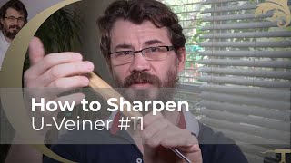 How to Sharpen UVeiner 11  WOOD CARVING  Alexander Grabovetskiy woodcarver [upl. by Rizika883]