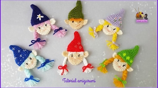 Tutorial amigurumi  Broche duendes [upl. by Anaibib936]