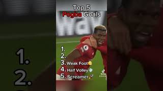 Top 5 Pogba Goals pogba paulpogba football footballskills footballtiktok futbol Soccer [upl. by Allenod]