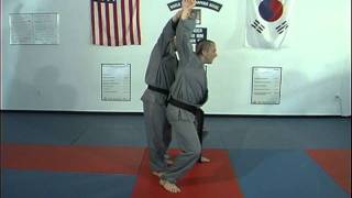 Hapkido Behind Double Wrist Grab Techniques 1 thru 7 Ji Han Jae [upl. by Gizela]