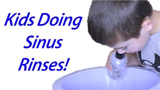 Pediatric Nasal Rinse  How a Sinus Rinse is Performed in Kids [upl. by Aititil]