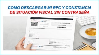 Como Sacar la Constancia de Situacion Fiscal  VIA CHAT SAT [upl. by Nnylimaj]