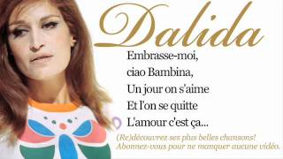 Dalida  Ciao ciao bambina  Paroles Lyrics [upl. by Jaal]