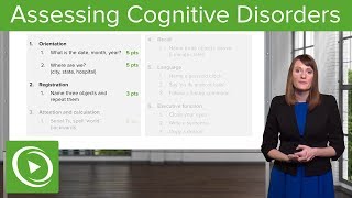 Cognitive Disorders Assessment and Testing – Psychiatry  Lecturio [upl. by Innoc]