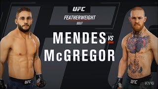 EA Sports UFC 3  Chad Mendes vs Conor McGregor  Gameplay HD 1080p60FPS [upl. by Frangos748]