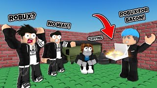 Bacon Story  Roblox  THEY BULLIED HIM FOR BEING POOR SO HIS DAD TAKE REVENGE [upl. by Nodnol]